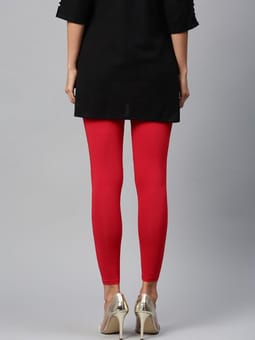 Solid Ankle Length Legging Back