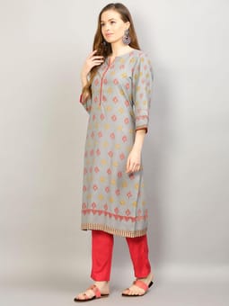 Straight Kurta Trouser Dupatta Closer One