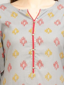 Straight Kurta Trouser Dupatta Closer Five