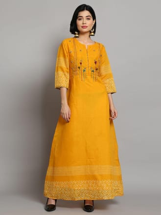 Trendy Ornamental Printed Dress