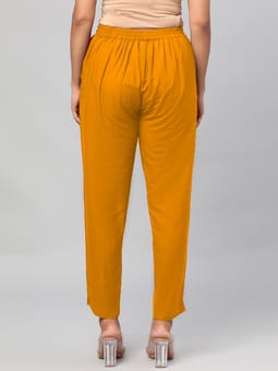 Mustard Solid Trouser