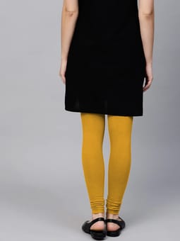 Mustard Solid Full Length Legging