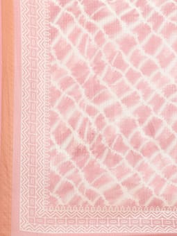 Pink Tie Dye Printed Kurta Harem Pant Dupatta